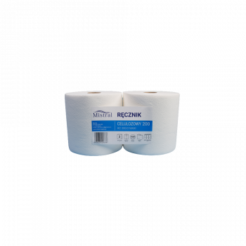 Ręcznik papierowy/czyściwo 200m, 100% celuloza - 2 rolki