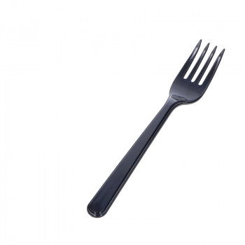 Widelec plastikowy czarny PREMIUM, 100szt.